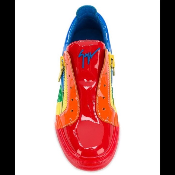 🌈giuseppe zanotti BNIB patent leather lowtop IT36 - Picture 4 of 16